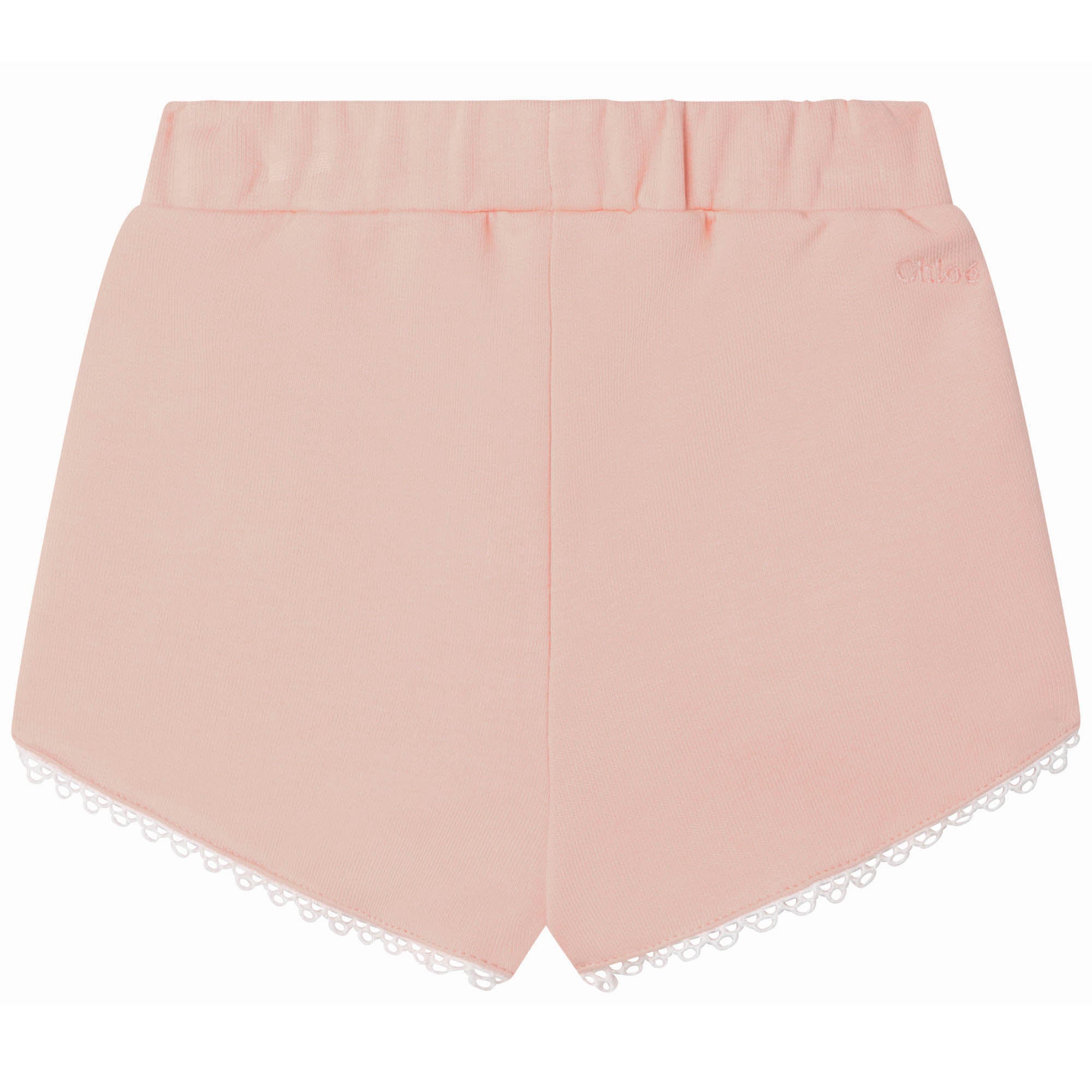 Short en molleton en taille élastiquée - Bois de rose