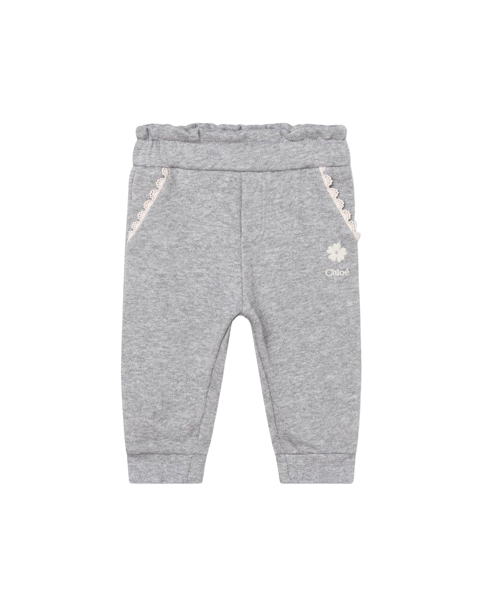 Cotton trousers - Mottled Grey