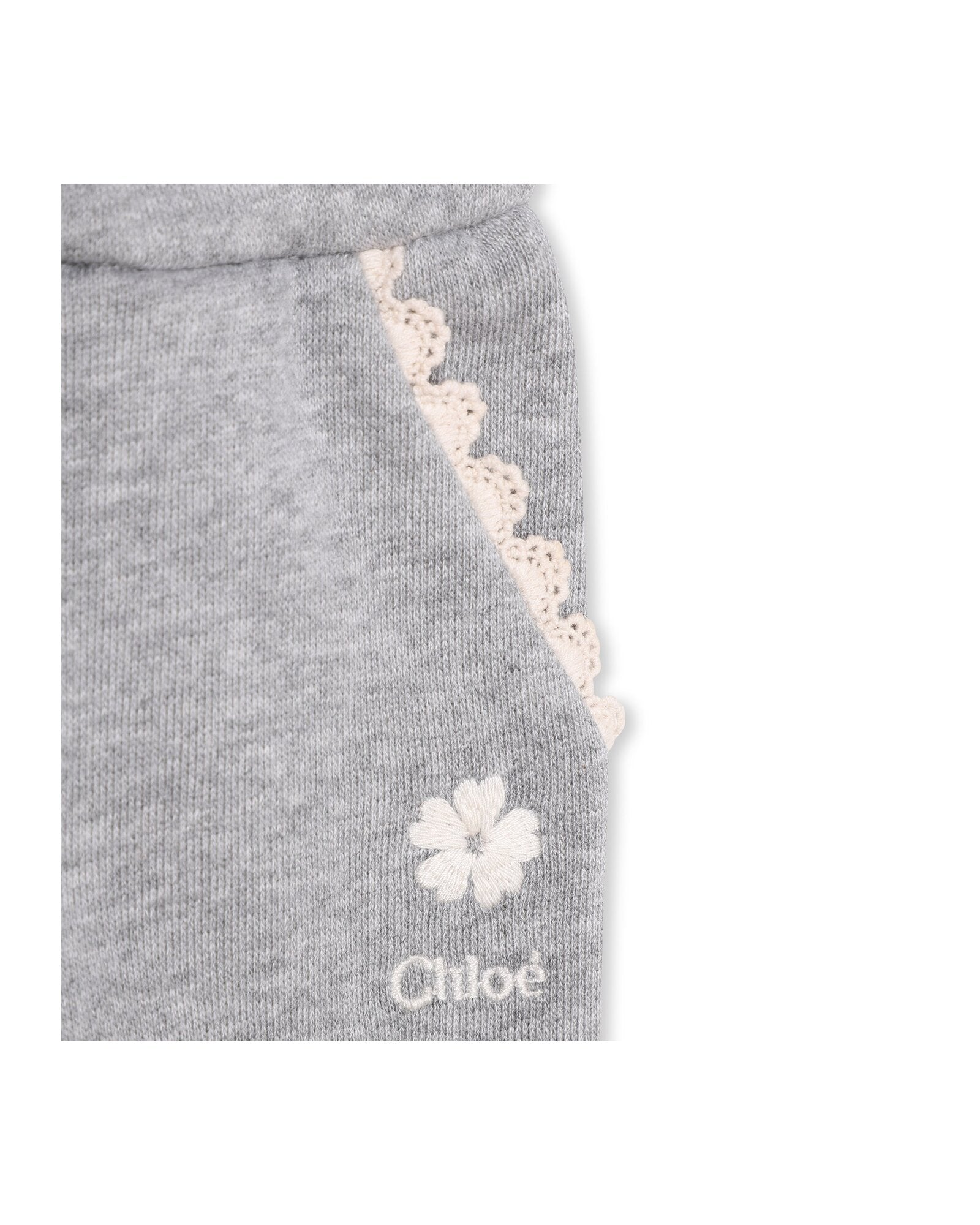 Cotton trousers - Mottled Grey