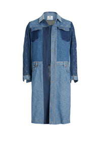 PRIX MARQUE : 520€_Medium Dark Blue Moono Manteau - Medium Dark Blue Moono