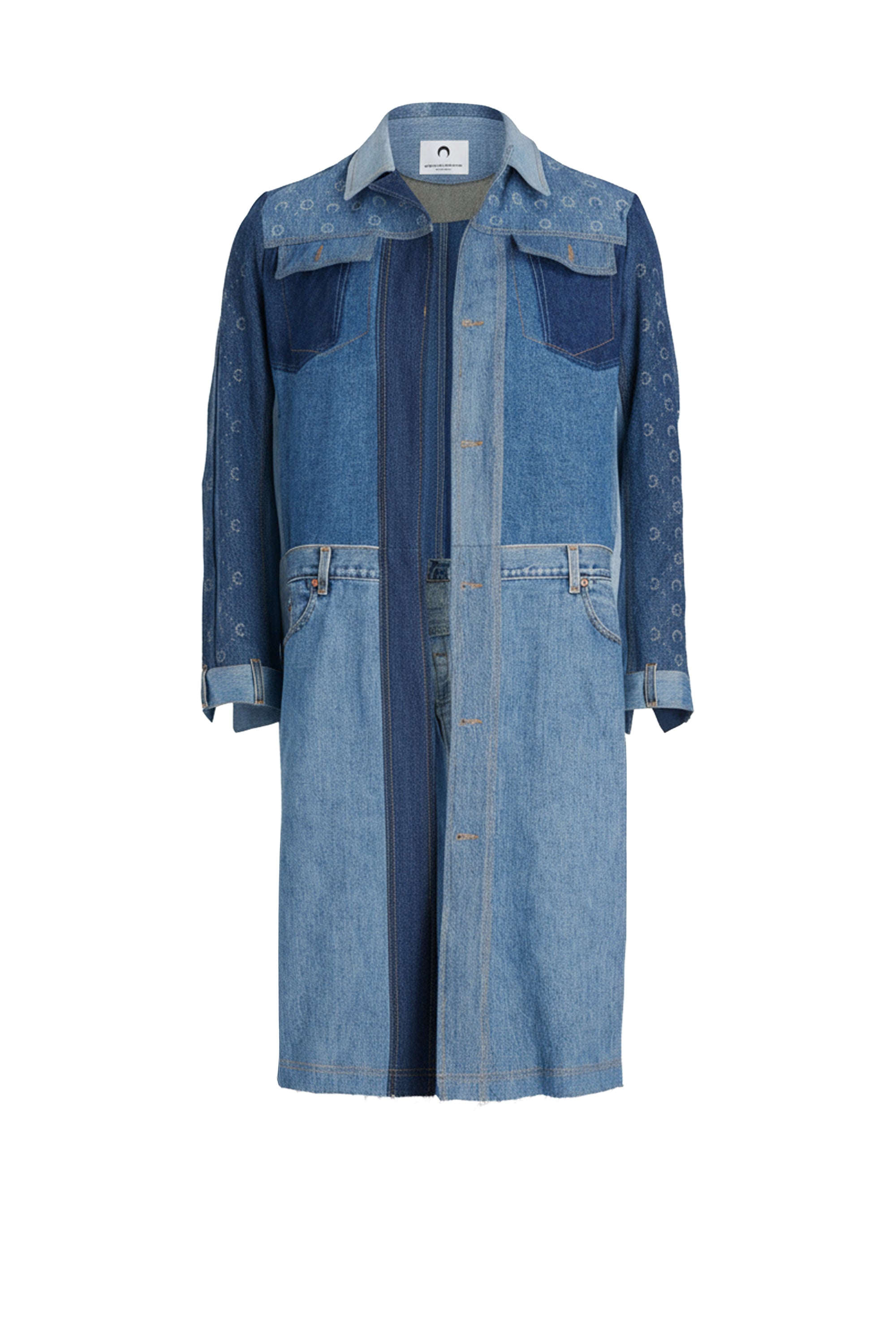 PRIX MARQUE : 520€_Medium Dark Blue Moono Manteau - Medium Dark Blue Moono