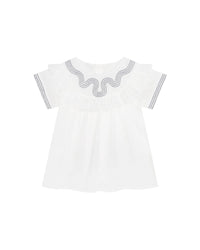 Blouse à broderies - Offwhite