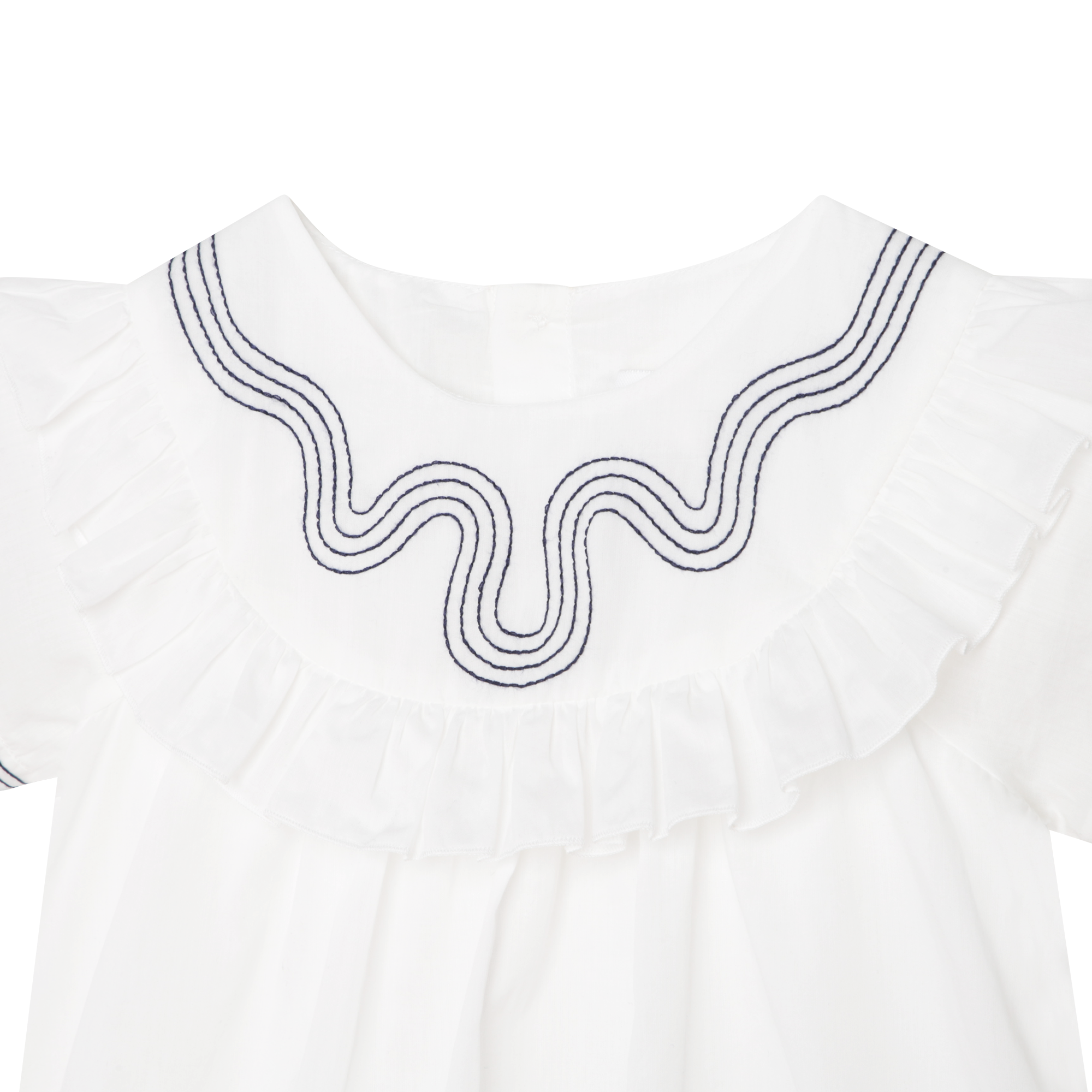 Blouse à broderies - Offwhite