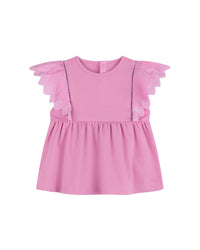 Top with embroidery - Cyclamen