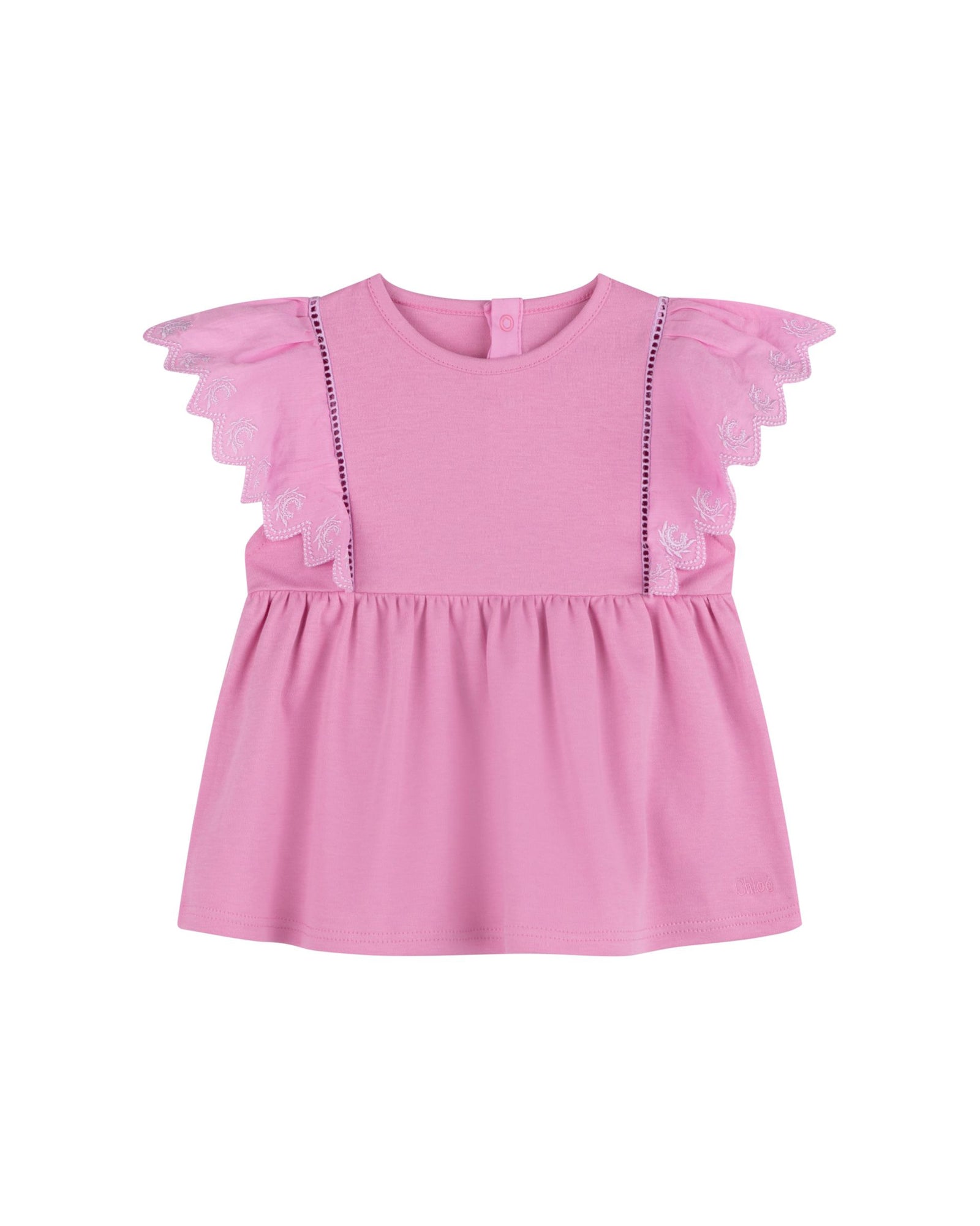 Top with embroidery - Cyclamen