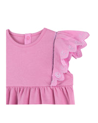 Top with embroidery - Cyclamen