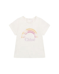 T-shirt with rainbow design and logo - Off White