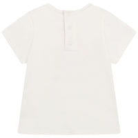 T-shirt avec visuel arc-en-ciel et logo - Offwhite