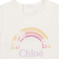 T-shirt avec visuel arc-en-ciel et logo - Offwhite