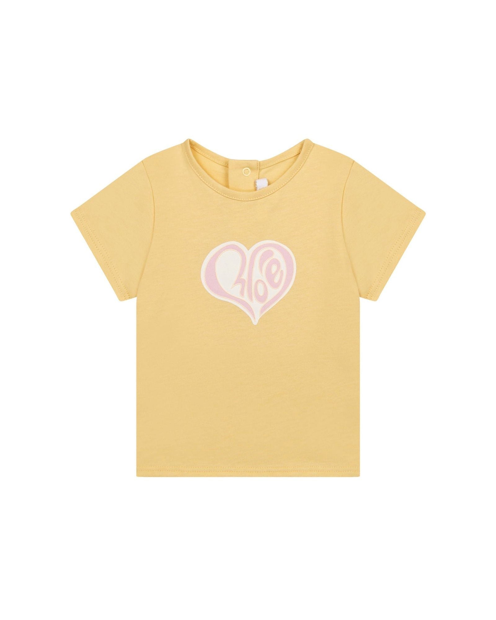 T-shirt with rainbow design and logo - Pale Yellow