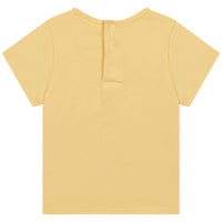 T-shirt with rainbow design and logo - Pale Yellow
