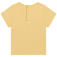 T-shirt avec visuel arc-en-ciel et logo - Jaune pale