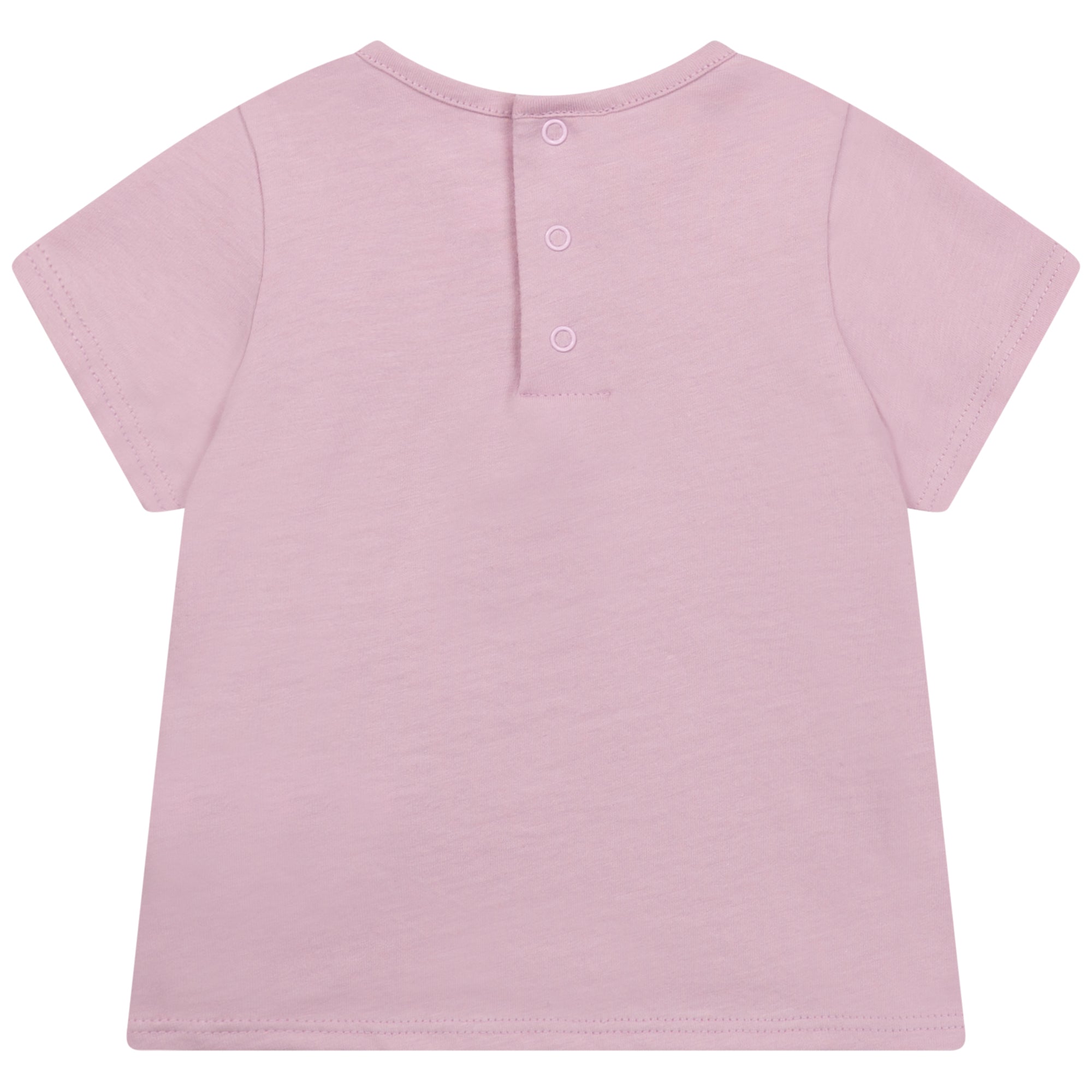 T-shirt avec visuel arc-en-ciel et logo - Mauve