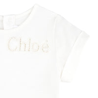 T-shirt logo ajouré - Offwhite