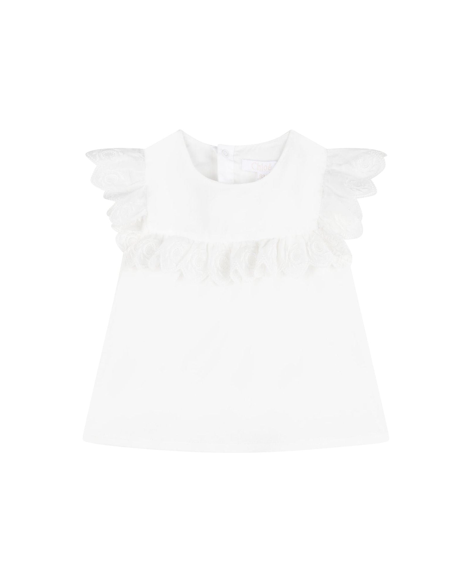 Top sans manche à volants - Offwhite