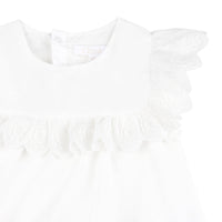 Top sans manche à volants - Offwhite