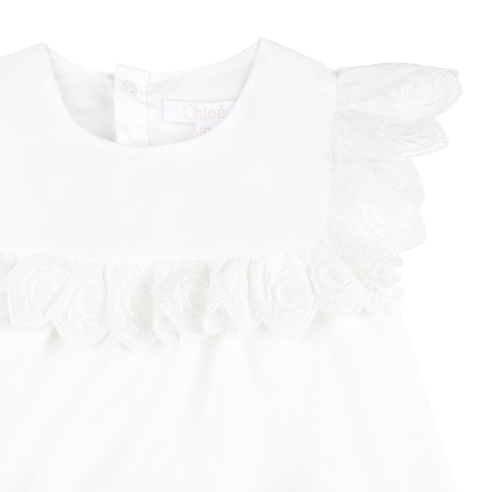 Top sans manche à volants - Offwhite