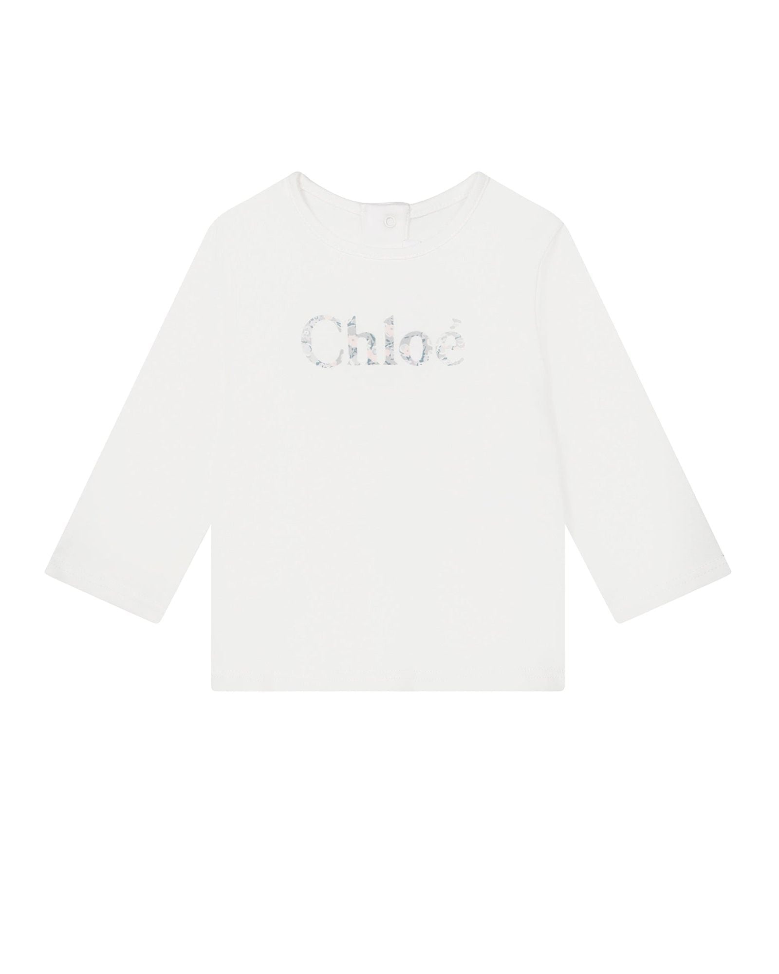 T-shirt manches longues en interlock - Offwhite