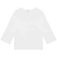 T-shirt manches longues en interlock - Offwhite