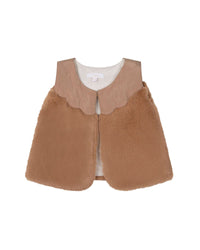 Gilet sans manches en polaire duveteuse - Petit Beurre