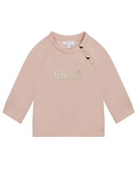 Embroidered fleece sweatshirt - Bois de Rose