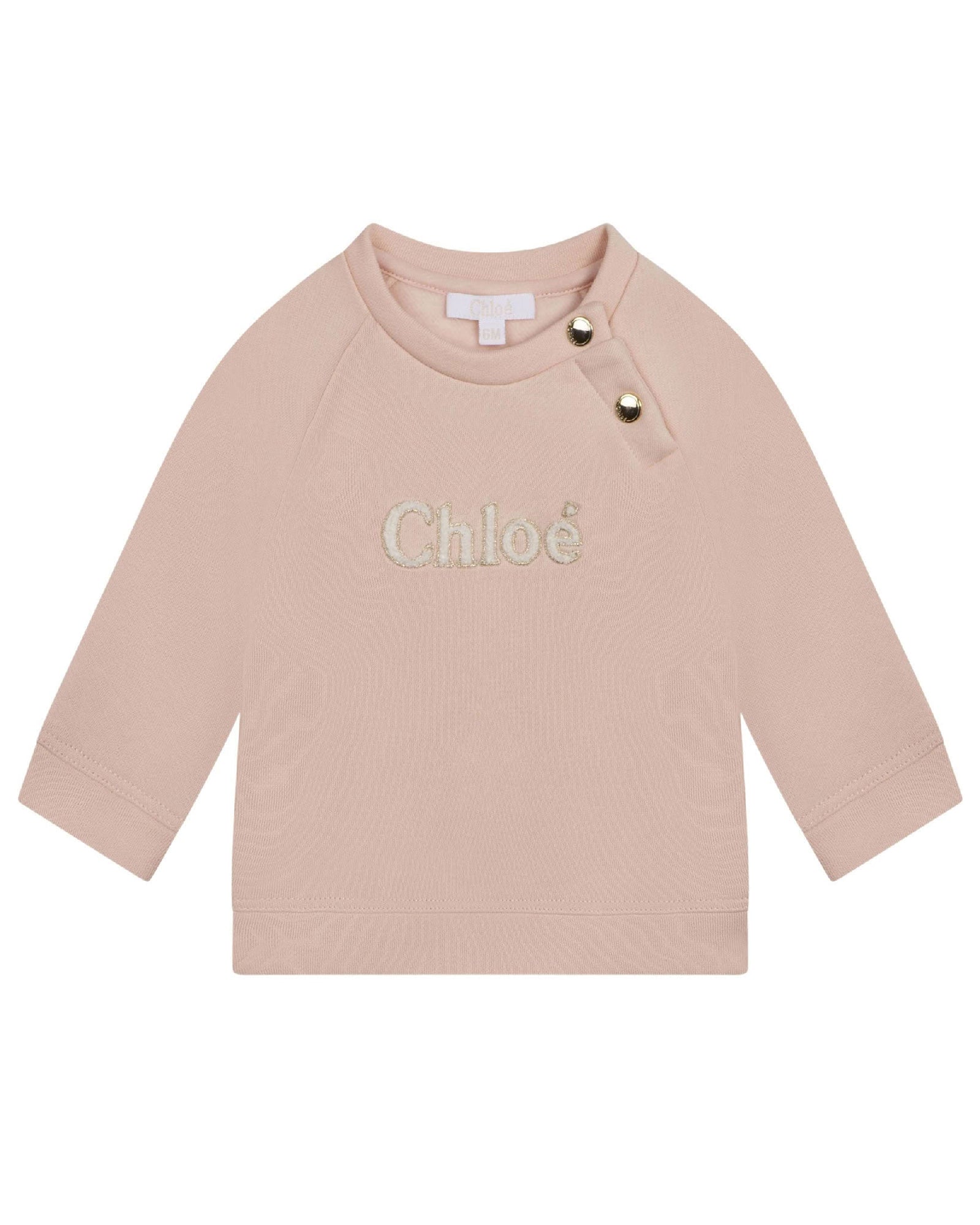 Embroidered fleece sweatshirt - Bois de Rose