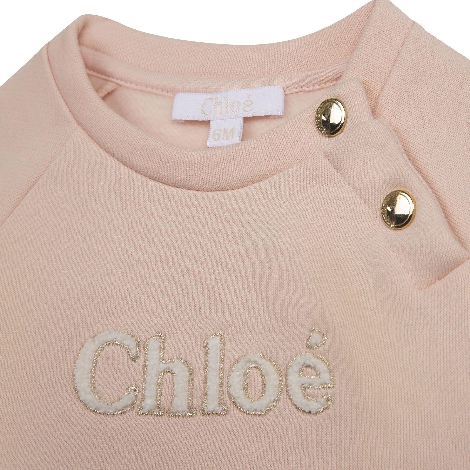 Embroidered fleece sweatshirt - Bois de Rose