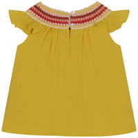 Blouse in cotton voile - Yellowed