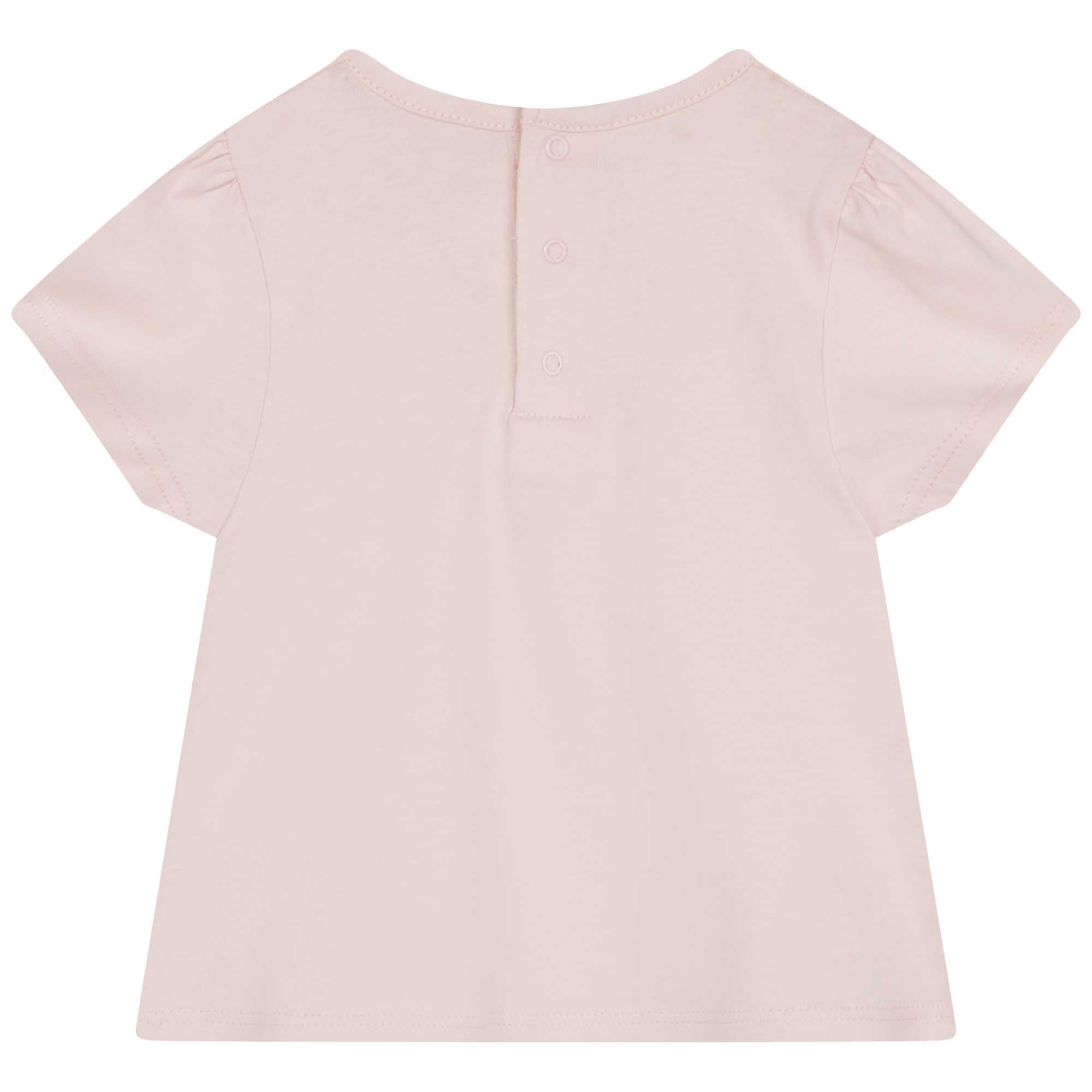 Cotton short-sleeved T-shirt - Bois de Rose