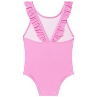 Maillot de bain 1 pièce avec petits volants - Cyclamen