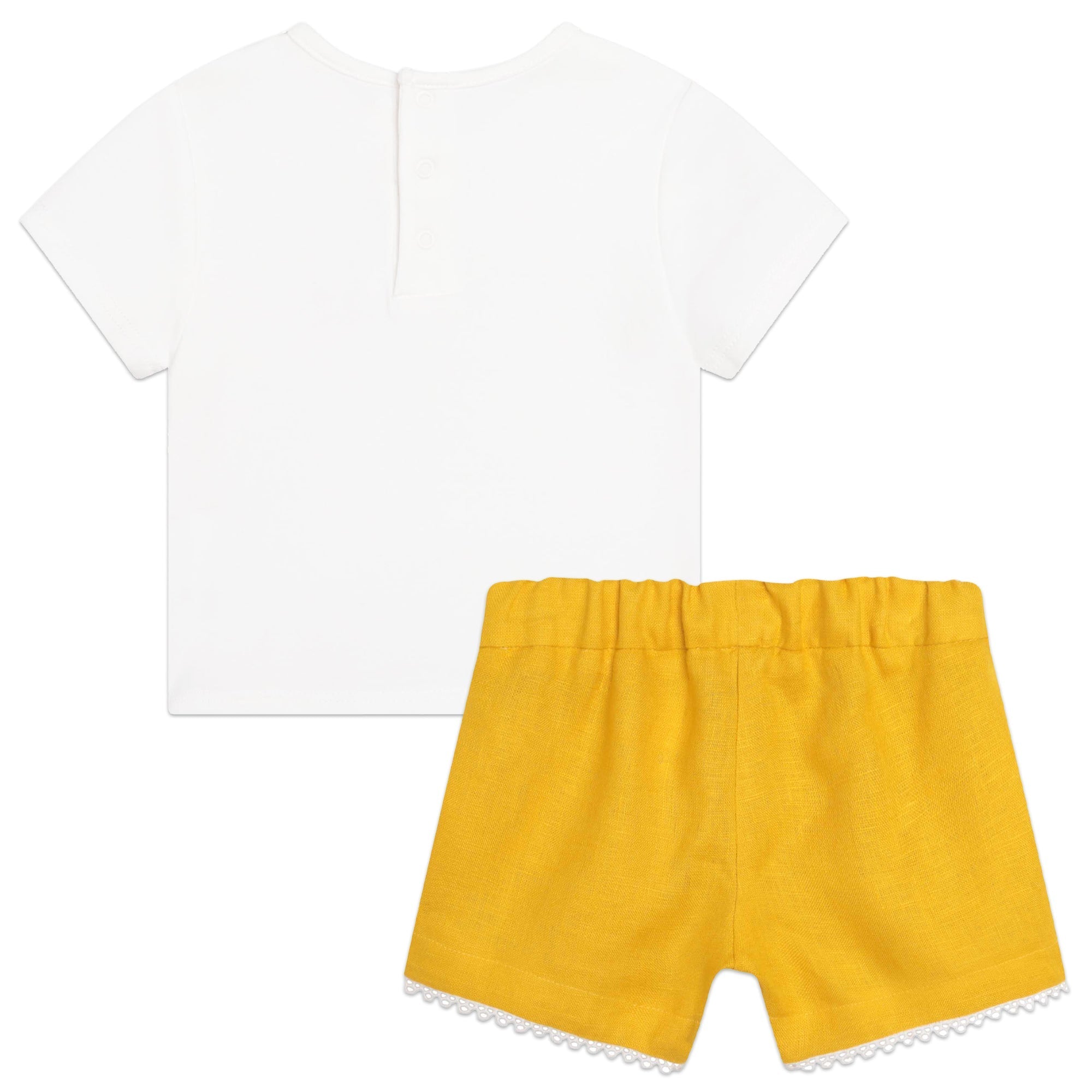 etlin cotton t-shirt and shorts set - Yellowed