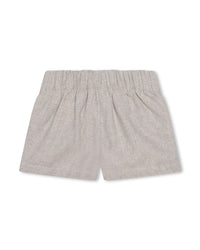 Embroidered t-shirt and shorts set - White Beige