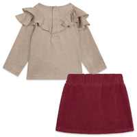 Set t-shirt à manches longues et jupe - Begonia