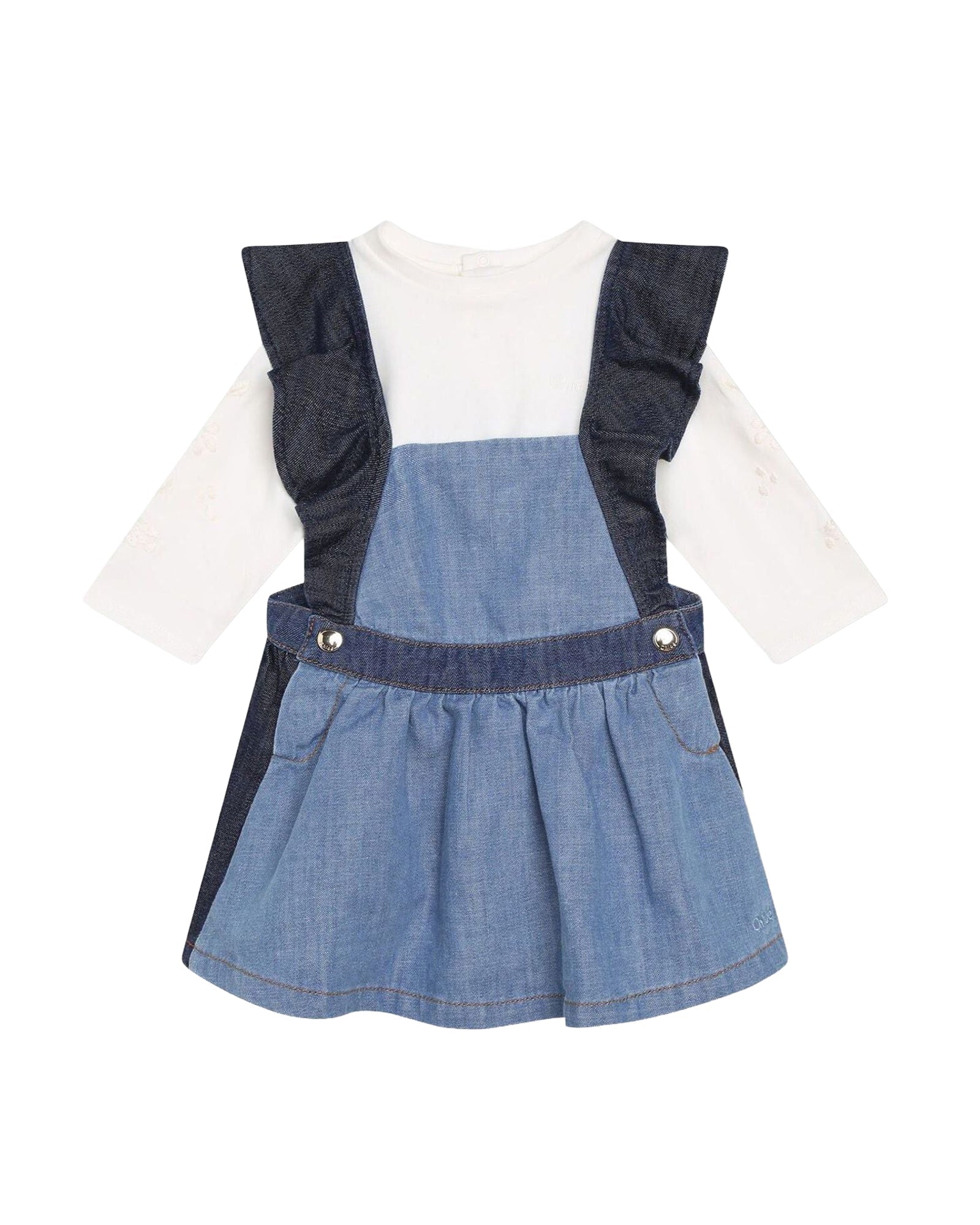 Ensemble robe et t-shirt en coton - Denim Blue