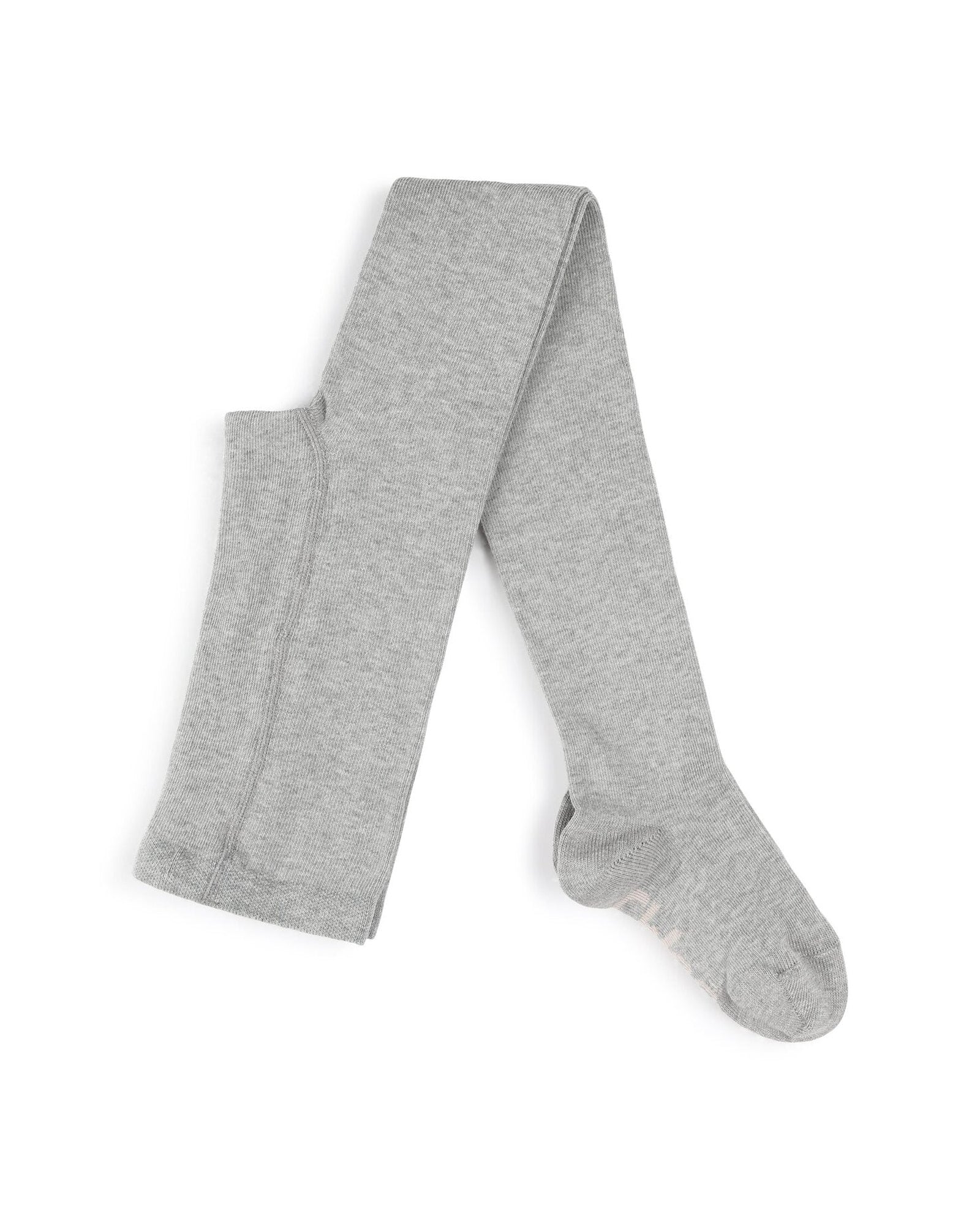 Cotton jacquard tights - Heather Grey