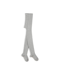 Cotton jacquard tights - Heather Grey