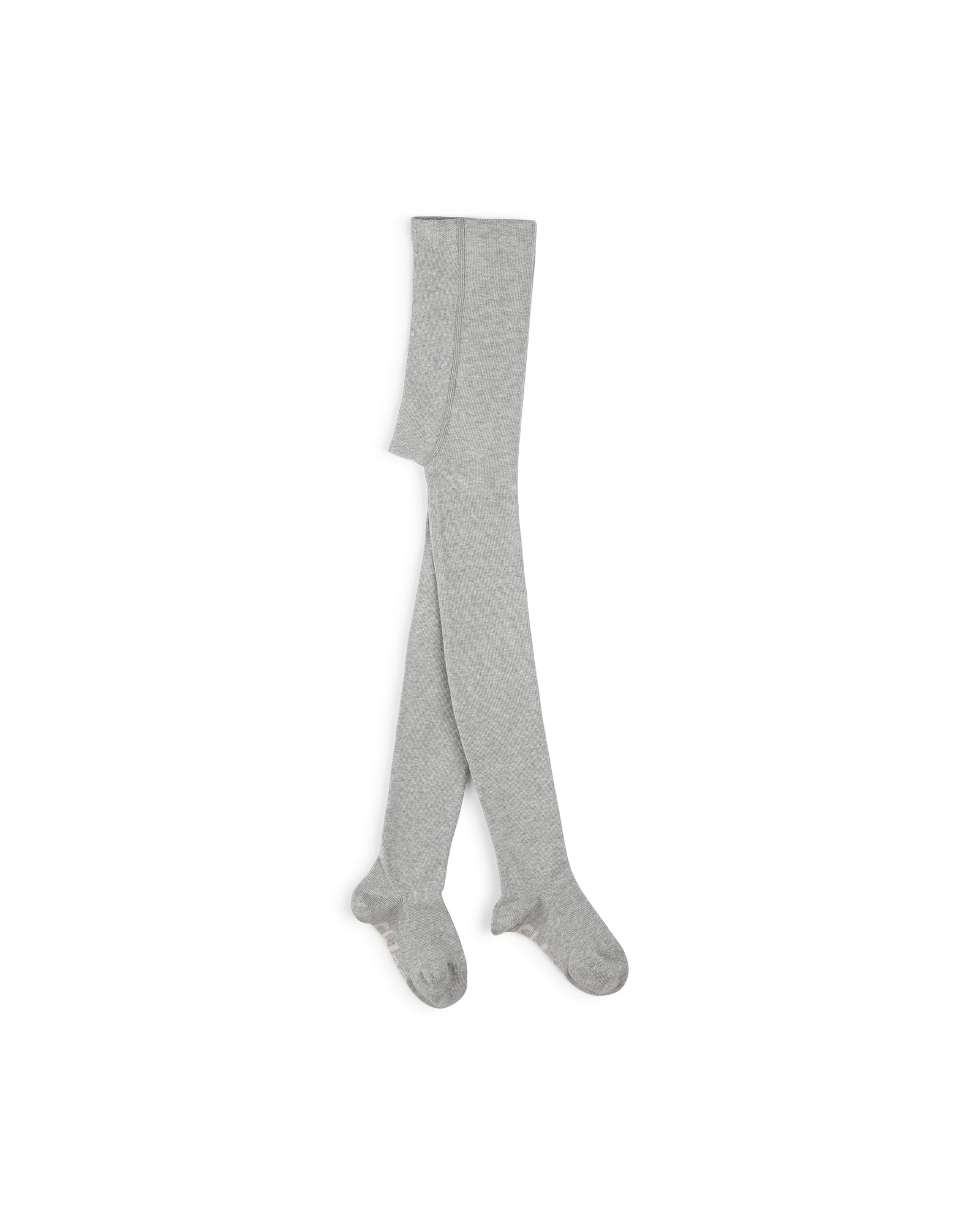 Cotton jacquard tights - Heather Grey
