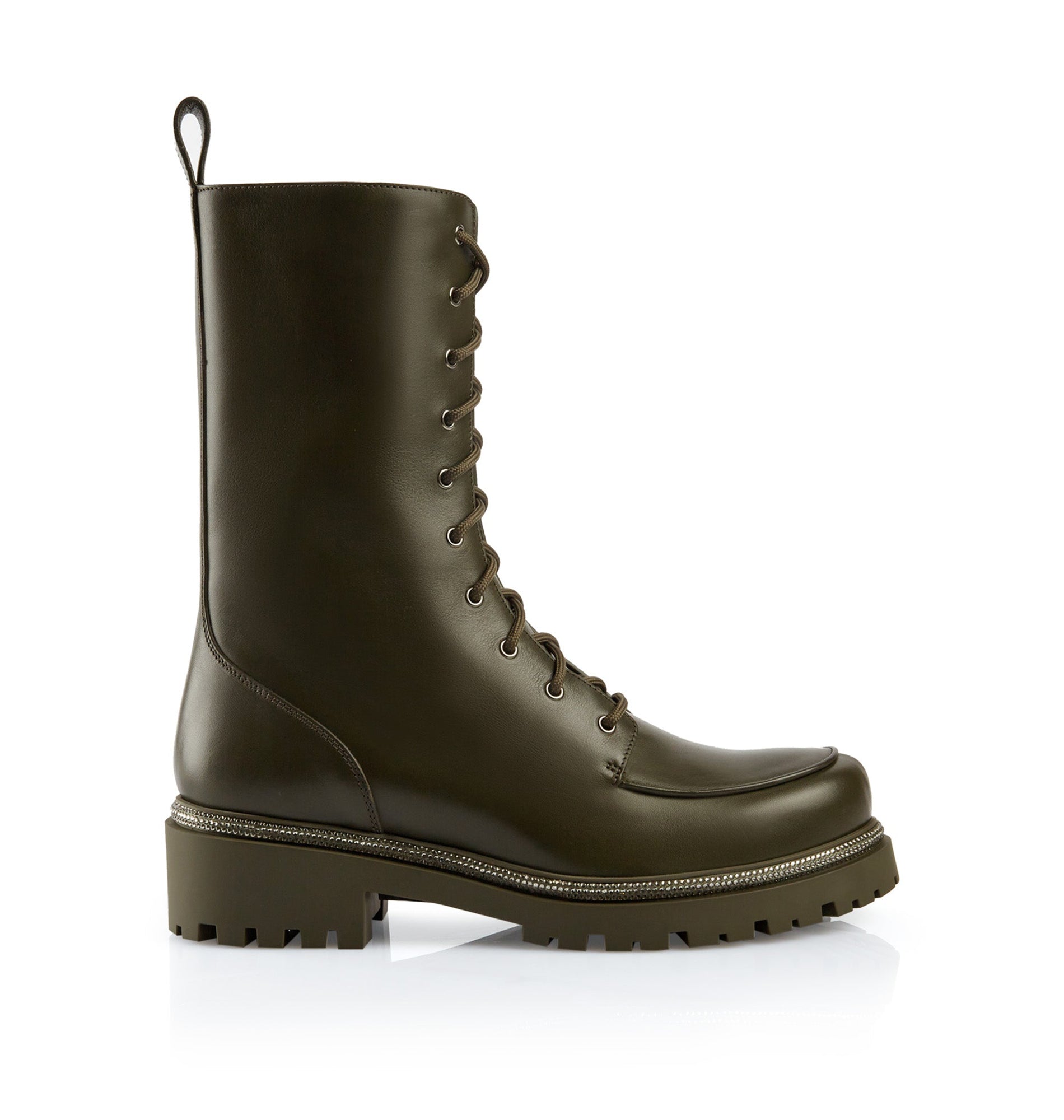 Bottes Biker Bika en cuir - Vert