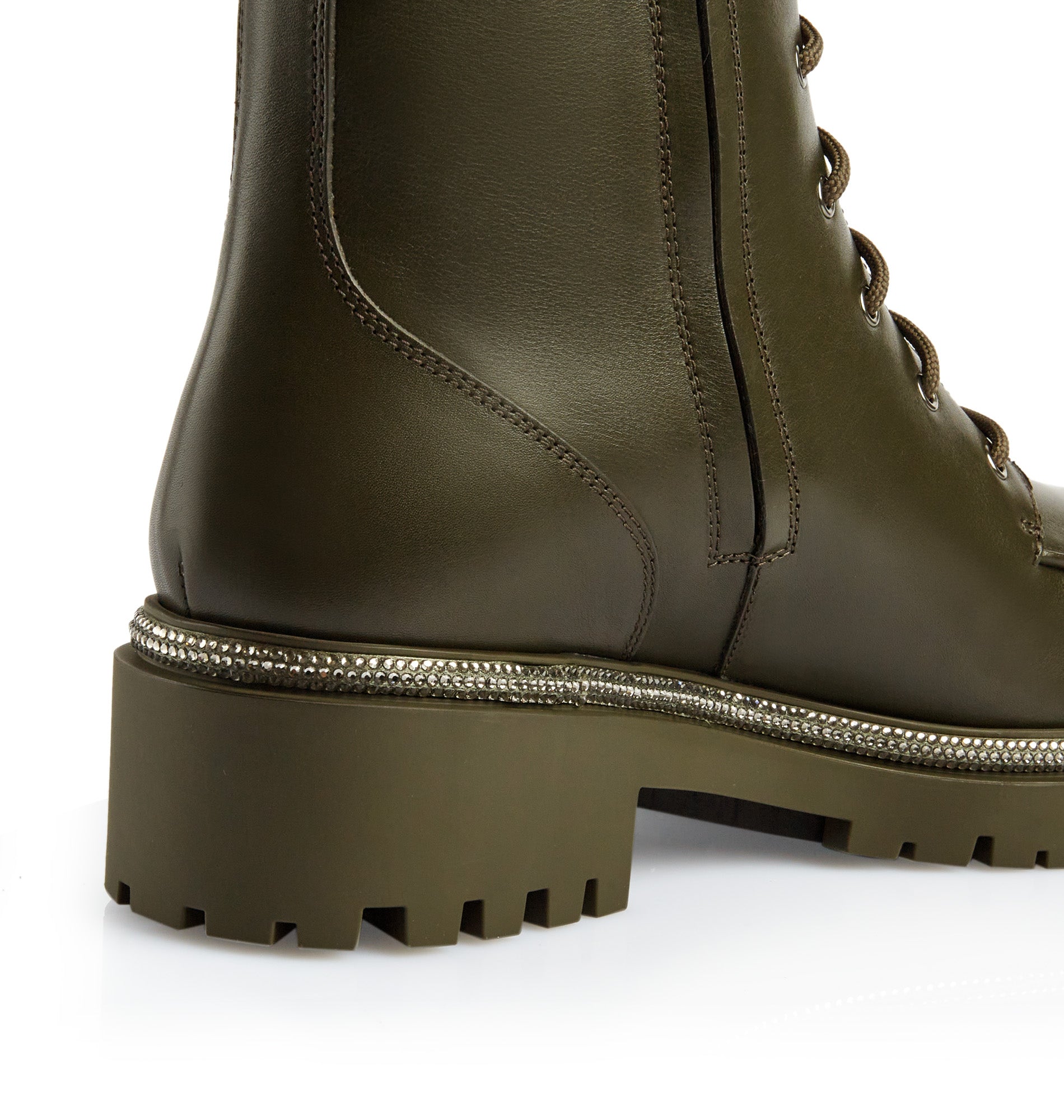 Bottes Biker Bika en cuir - Vert