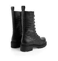 Bottes Biker Bika en cuir - Noir