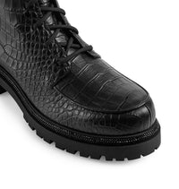 Bottes Biker Bika en cuir - Noir