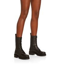 Bottes Biker Bika en cuir - Noir