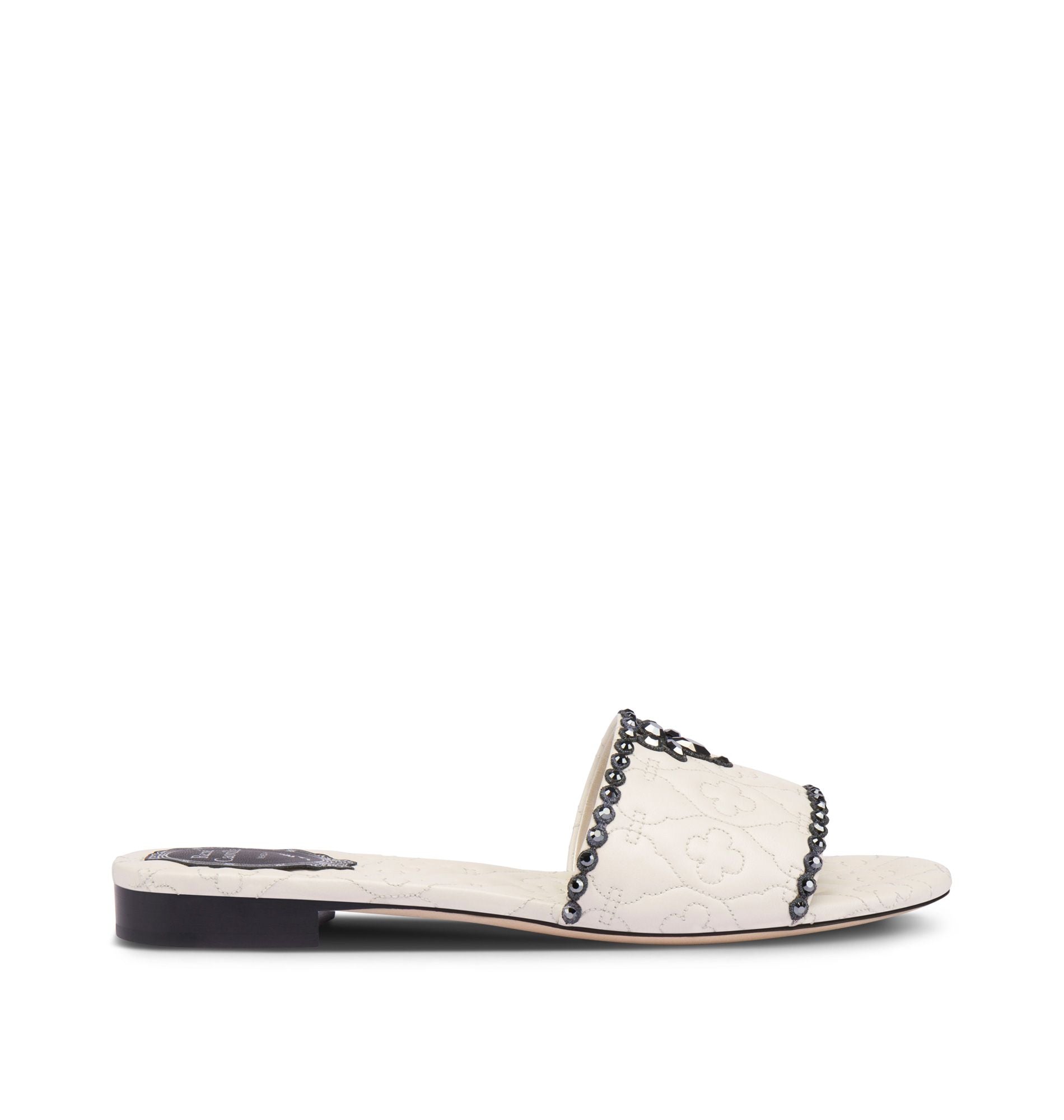 Sandales plates Victoria en cuir - Panna