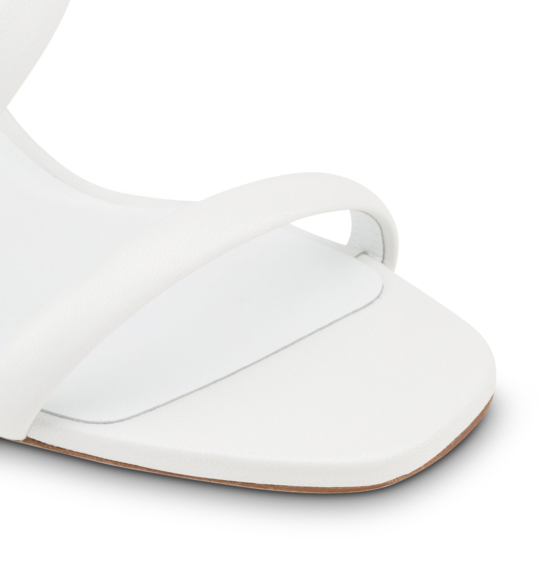 Sandales à talons Cleopatra 105 en cuir - Bianco
