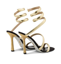 Sandales à talons Cleopatra 105 à strass en cuir - Oro & Met.Sunshine