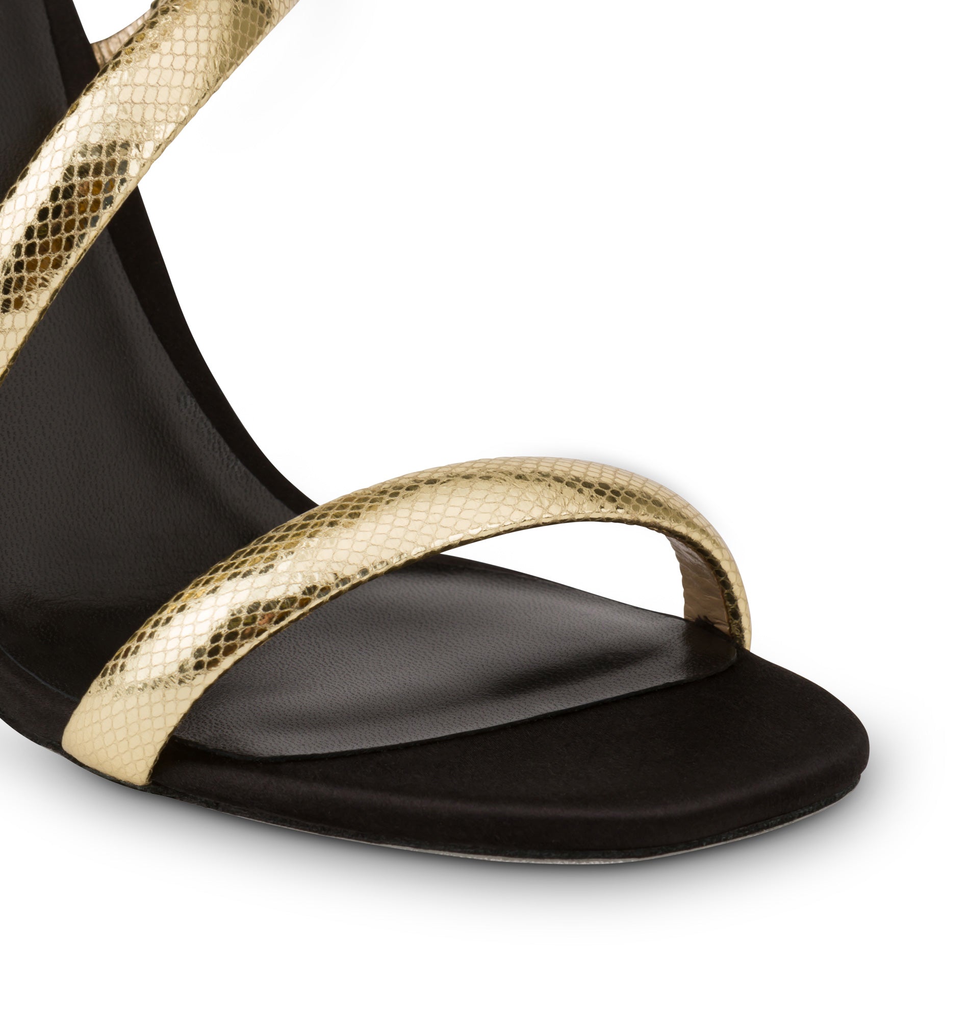 Sandales à talons Cleopatra 105 à strass en cuir - Oro & Met.Sunshine