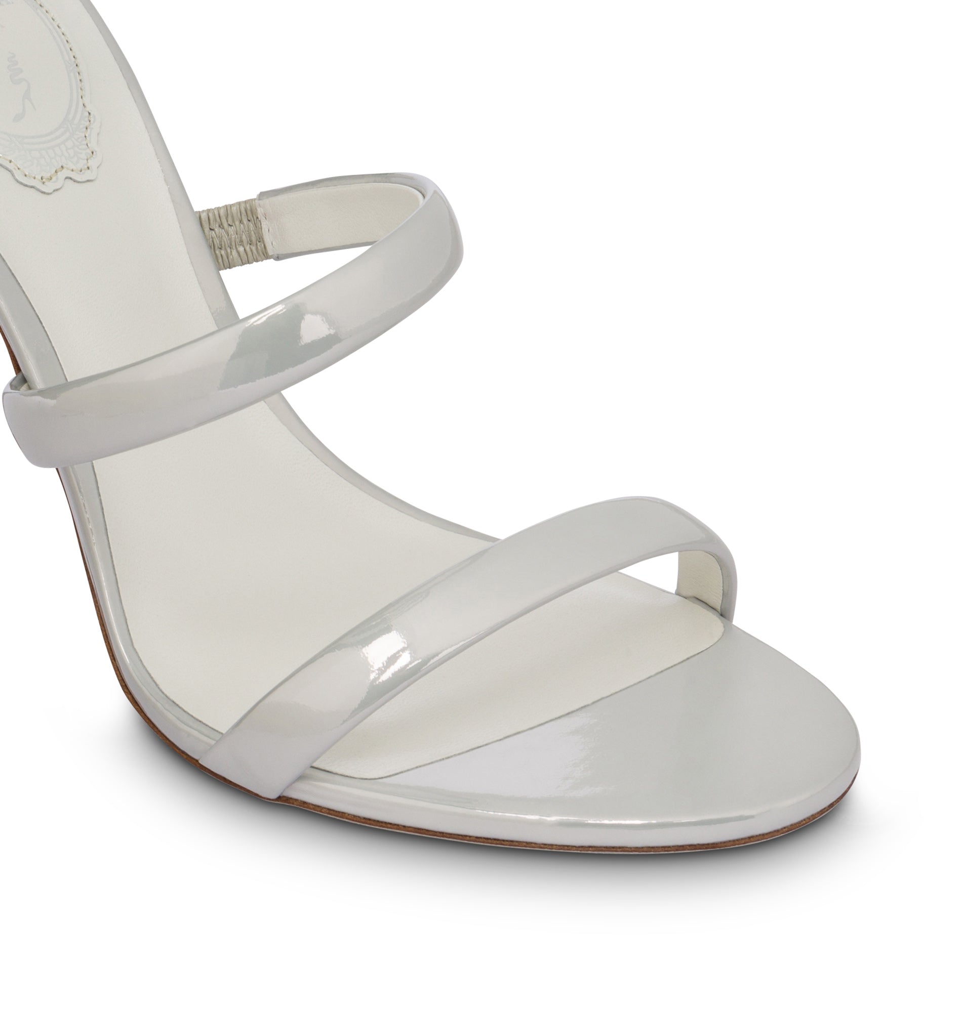Sandales à talons Cleopatra 105 en cuir - Bianco