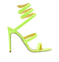 Sandales à talons Cleopatra 105 en cuir - Yellow