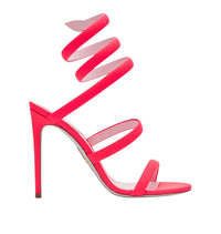 Sandales à talons Cleopatra 105 en cuir - Fuxia