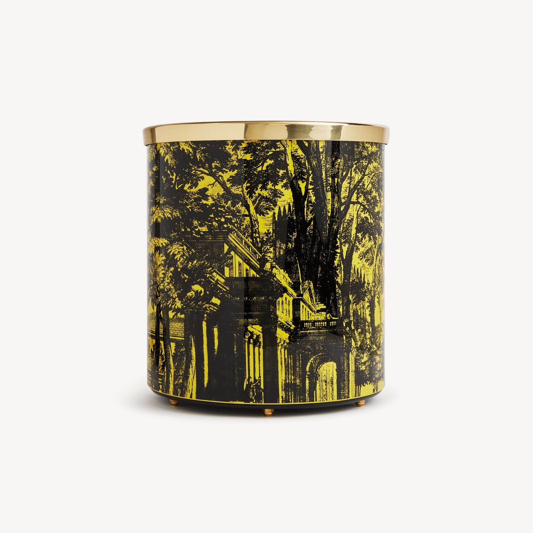 Giardino Settecentesco wastepaper basket - Black & Yellow